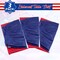 3-Pack 4th of July Plastic Table Skirts Decorations, Red, White & Blue Patriotic Disposable Table Skirts for Independence Day, Memorial Day & Veterans Day Parties, 2.4 x 14 ft